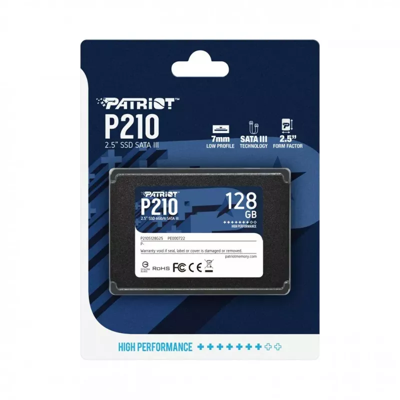 Patriot Memory P210 2.5 collas 128GB Serial ATA III 450/350 MB/s