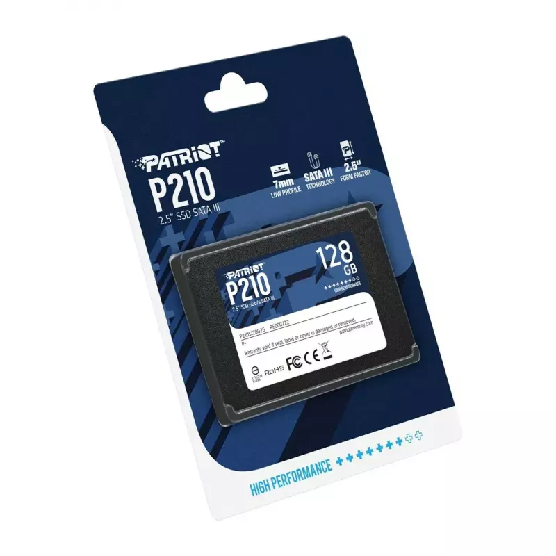 Patriot Memory P210 2.5 collas 128GB Serial ATA III 450/350 MB/s