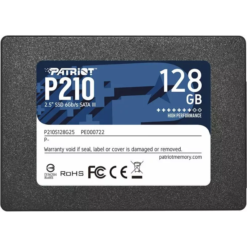 Patriot Memory P210 2.5 collas 128GB Serial ATA III 450/350 MB/s