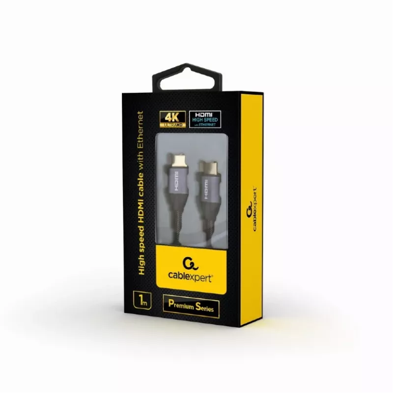 GEMBIRD ātrgaitas HDMI kabelis ar Ethernet - Premium sērija, 1 m