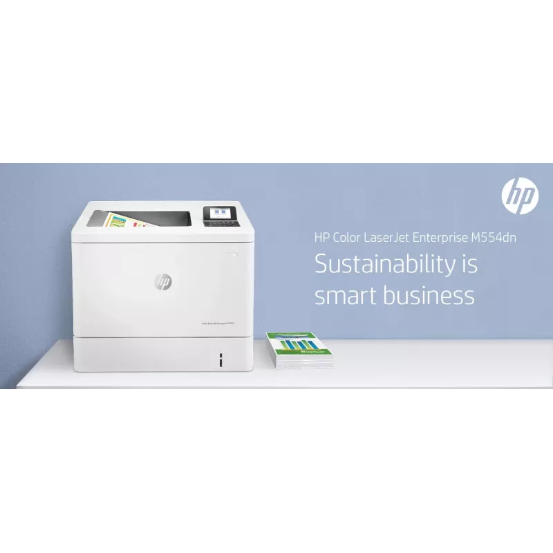 HP Color LaserJet Enterprise M554dn printeris, lāzeris, krāsu, 1200 x 1200 DPI, A4, 33 ppm, abpusējā drukāšana