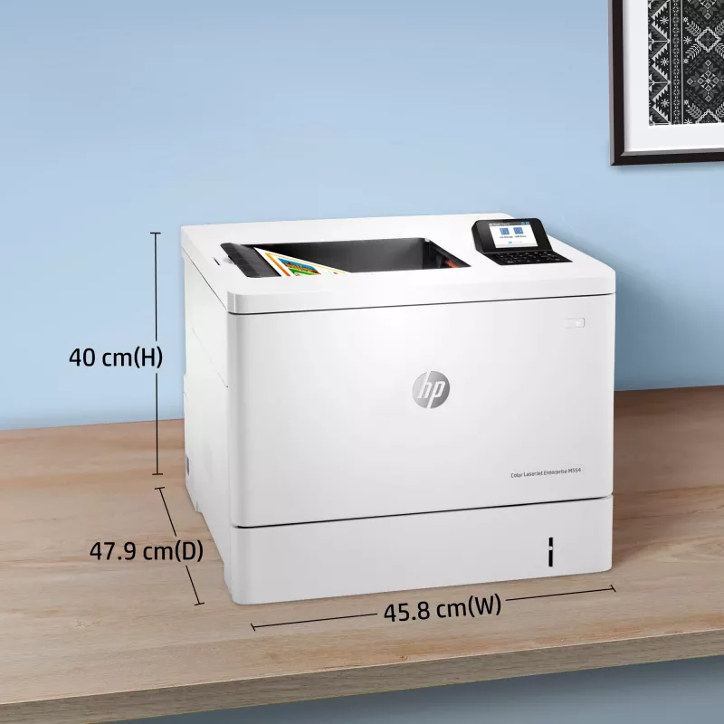 HP Color LaserJet Enterprise M554dn printeris, lāzeris, krāsu, 1200 x 1200 DPI, A4, 33 ppm, abpusējā drukāšana