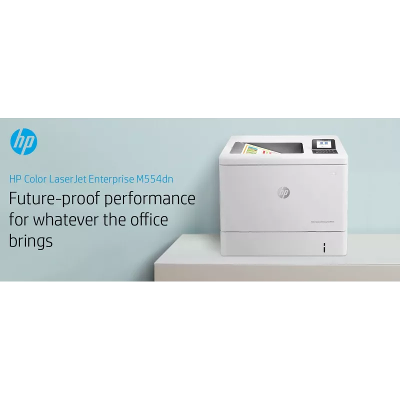 HP Color LaserJet Enterprise M554dn printeris, lāzeris, krāsu, 1200 x 1200 DPI, A4, 33 ppm, abpusējā drukāšana