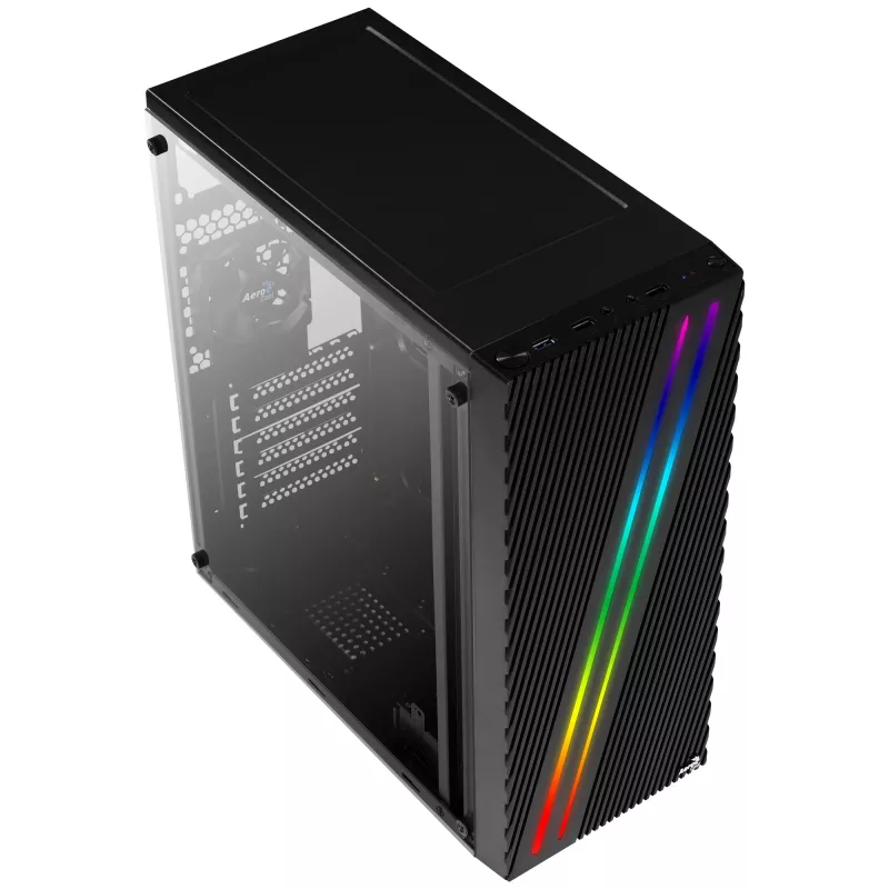 Aerocool Streak Midi Tower Melns