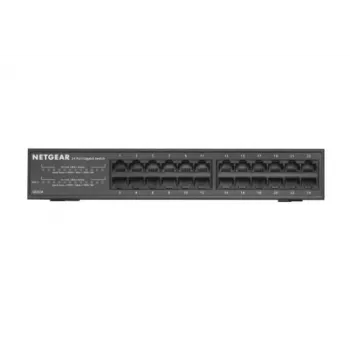 NETGEAR GS324 Nepārvaldāms Gigabitu Ethernet (10/100/1000) Melns