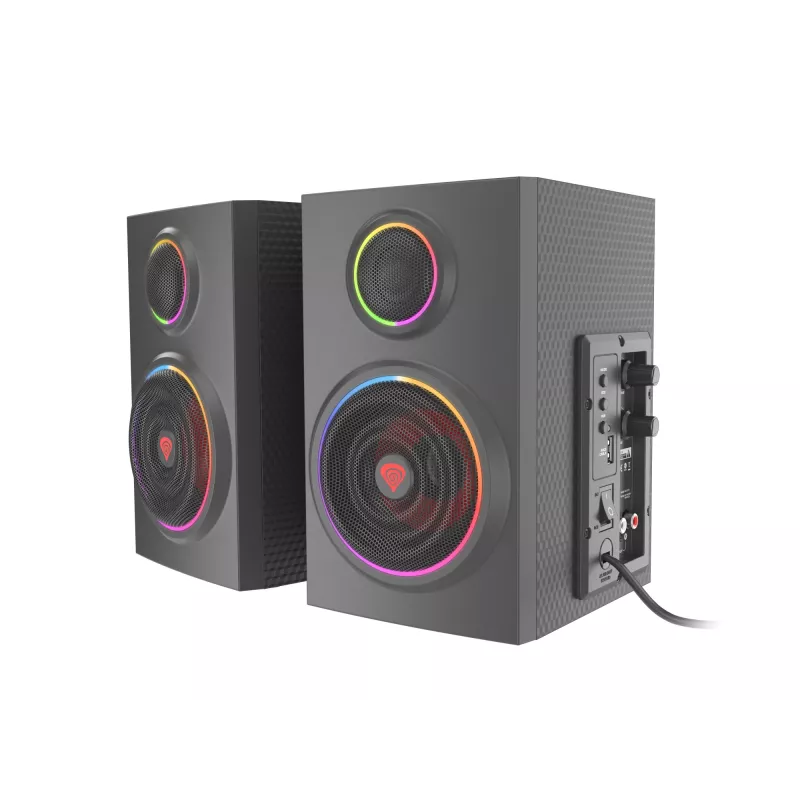GENESIS Helium 300 BT skaļruņu komplekts 24 W PC/Laptop Melns 2.0 kanāli 2-way Bluetooth