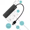 USB centrmezgls i-tec USB 3.0 Metal HUB 4 porti ar individuāliem ieslēgšanas/izslēgšanas slēdžiem