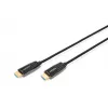 DIGITUS HDMI AOC hibrīda šķiedras savienojuma kabelis, A tipa M/M, 15m UHD 8K@60Hz, CE, melns