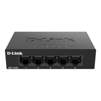 D-Link DGS-105GL/E tīkla slēdzis Nepārvaldīts Gigabit Ethernet (10/100/1000) Melns