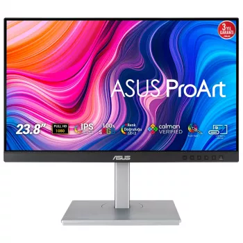 ASUS ProArt PA247CV datora monitors 60,5 cm (23,8 collas) 1920 x 1080 pikseļi Full HD Melns, Sudrabs