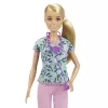 Barbie lelle medmāsa ar skrubjiem, apģērbu un aksesuāriem, modes lelle, Sieviete, 3 gadi, Meitene, 304.8 mm, 120 g