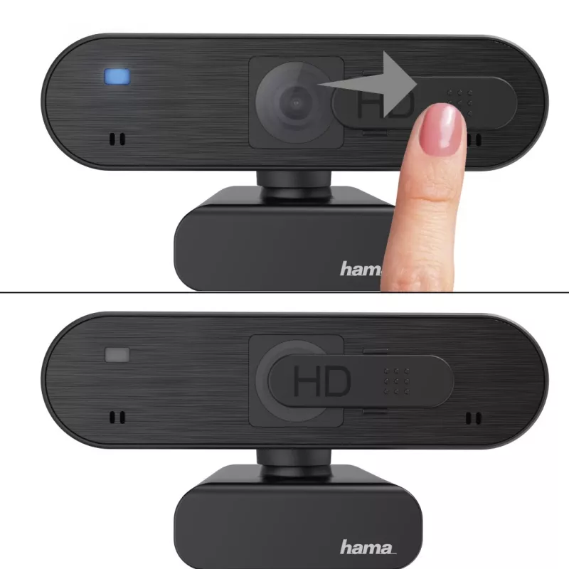 Hama C-600 Pro tīmekļa kamera 2 MP 1920 x 1080 pikseļi USB 2.0 melna