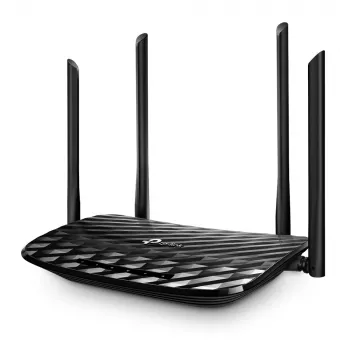 TP-Link AC1200 bezvadu maršrutētājs Gigabit Ethernet Divjoslu (2,4 GHz / 5 GHz) Melns