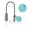 “i-tec Metal USB-C/USB-A 2.5Gbps Ethernet” adapteris, vadu, USB Type-A/USB Type-C, Ethernet, 2500 Mbit/s, pelēks