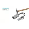 “i-tec Metal USB-C/USB-A 2.5Gbps Ethernet” adapteris, vadu, USB Type-A/USB Type-C, Ethernet, 2500 Mbit/s, pelēks