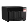 QNAP TS-673A NAS Tornis Ryzen Embedded V1500B 8 GB DDR4 0 TB QNAP Turbo System Melns