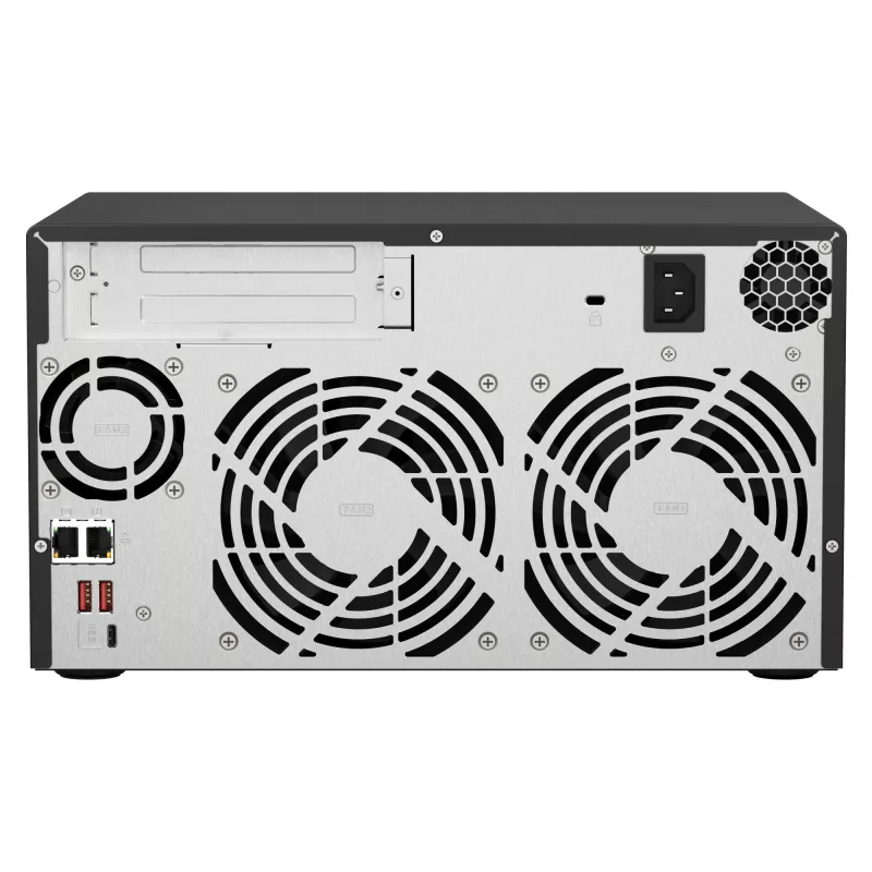 QNAP TS-873A NAS Tornis Ryzen Embedded V1500B 8 GB DDR4 0 TB QNAP Turbo System Melns