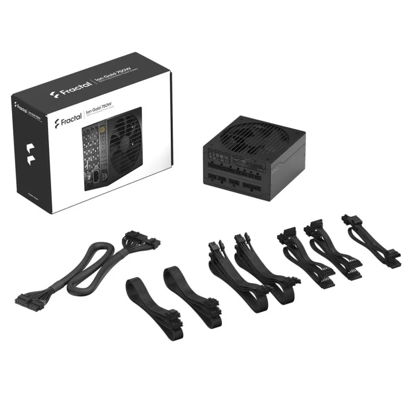 Fractal Design Ion+ 750W Gold barošanas bloks 24-pin ATX ATX Melns