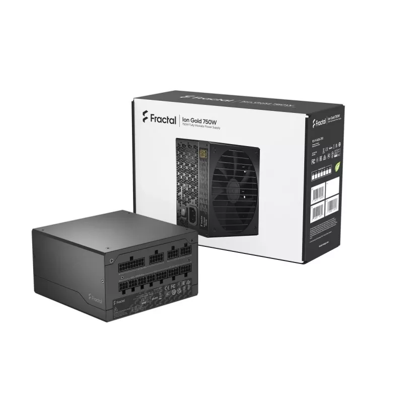 Fractal Design Ion+ 750W Gold barošanas bloks 24-pin ATX ATX Melns