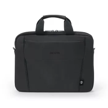 DICOTA Eco plāns Case Base - 13-14.1in piezīmjdatora maciņš - melns / 300d Rpet poliesters