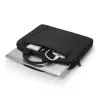 DICOTA Eco plāns Case Base - 13-14.1in piezīmjdatora maciņš - melns / 300d Rpet poliesters