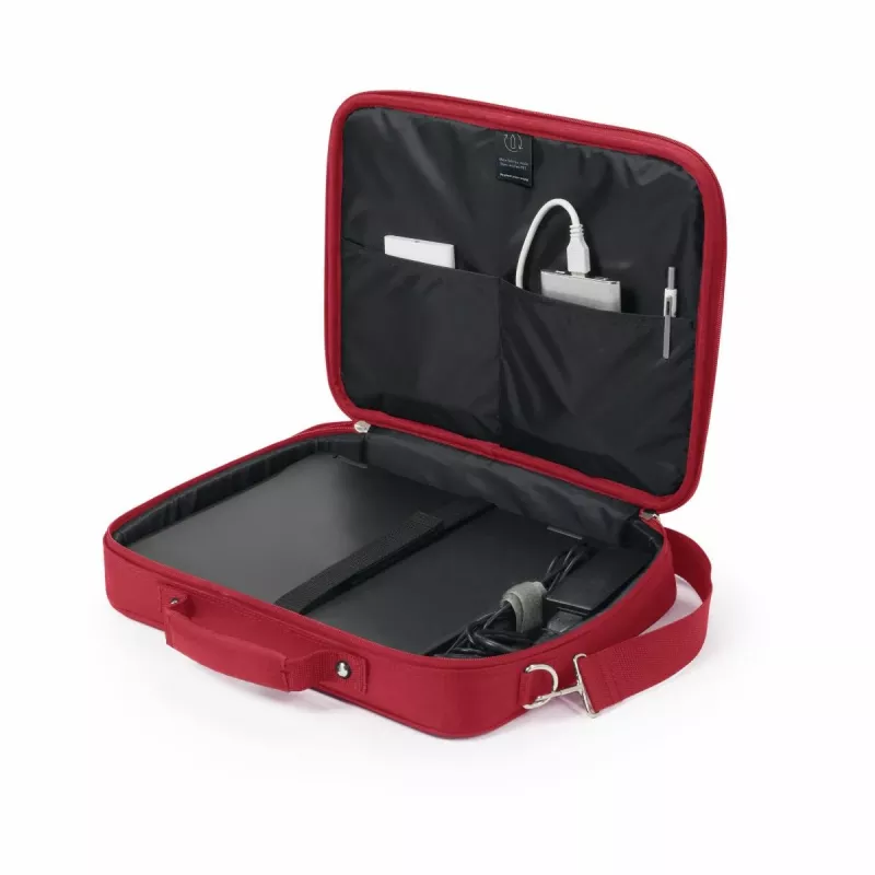 DICOTA Eco Multi Base - 14-15.6in piezīmjdatora somiņa - sarkana / 300d Rpet poliesters