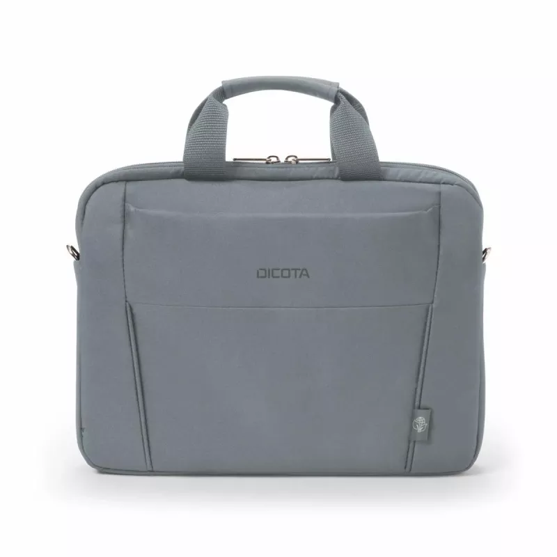 DICOTA Eco plāns Case Base - 13-14,1 collu piezīmjdatora somiņa - pelēka / 300d Rpet poliesters