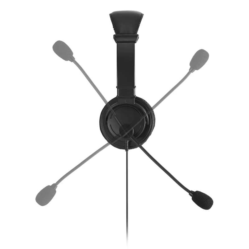 Kensington Classic USB-C austiņas ar mikrofonu, vadu, zvaniem/mūzikai, austiņas, melna