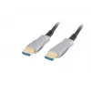HDMI kabelis LANBERG CA-HDMI-20FB-0300-BK — 30 m, HDMI Type A vīrs-vīrs, HDMI 2.0, 18 Gbit/s, 4K@144Hz, HDR, ARC, Ethernet, melns