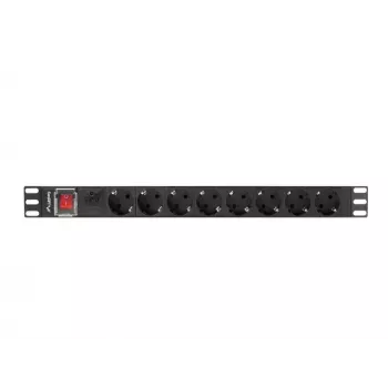 Strāvas sadales bloks PDU Lanberg PDU-08F-0200-BK