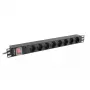 Strāvas sadales bloks PDU Lanberg PDU-08F-0200-BK