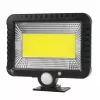 Āra saules LED prožektors MACLEAN MCE438, 5W, 400 lm, IP44, Li-Ion 5.2V, piestiprināms pie sienas, balta gaisma, melns