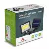 Āra saules LED prožektors MACLEAN MCE438, 5W, 400 lm, IP44, Li-Ion 5.2V, piestiprināms pie sienas, balta gaisma, melns