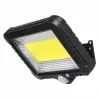 Āra saules LED prožektors MACLEAN MCE438, 5W, 400 lm, IP44, Li-Ion 5.2V, piestiprināms pie sienas, balta gaisma, melns