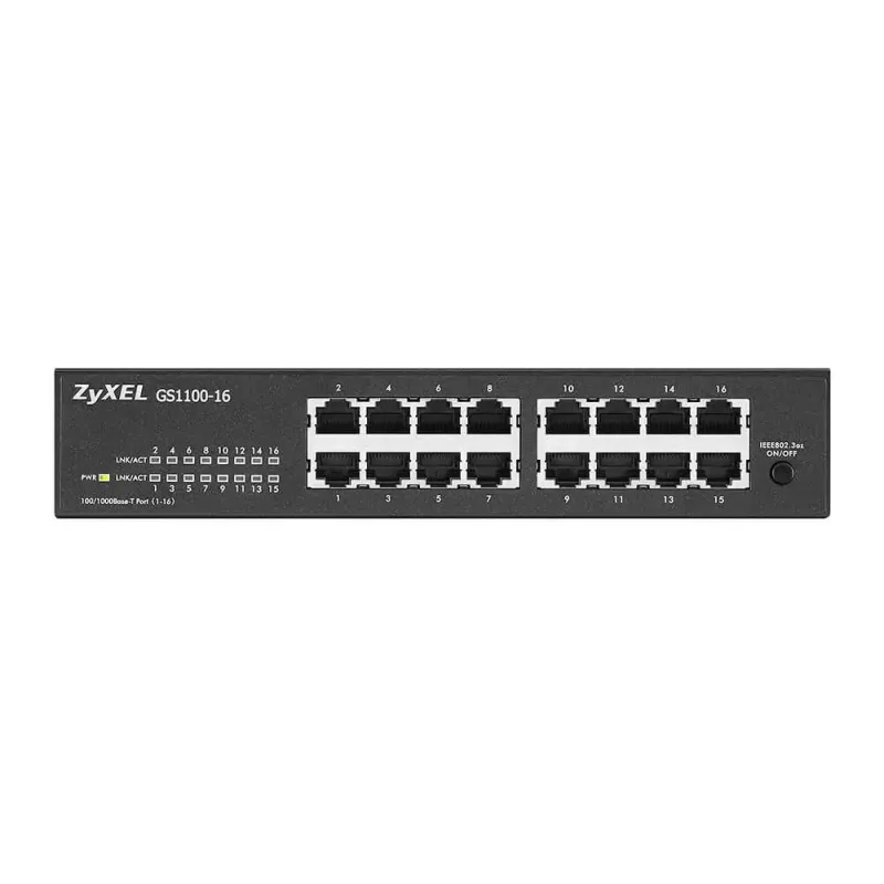 Zyxel GS1100-16 Nepārvaldāms Gigabit Ethernet (10/100/1000)