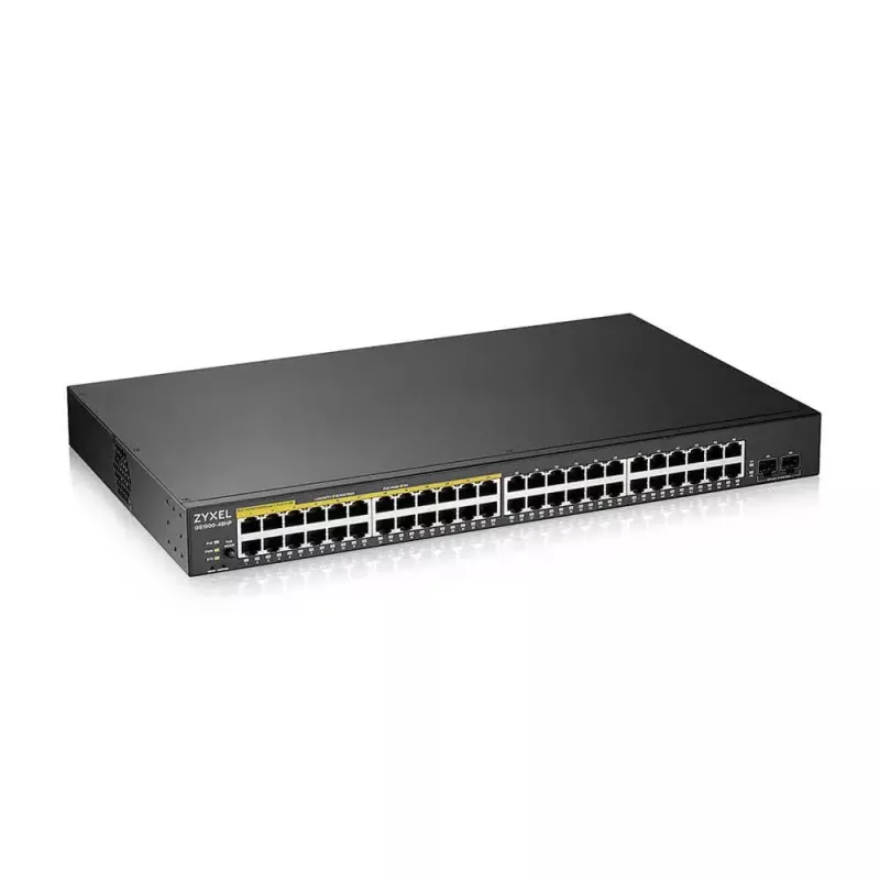 Zyxel GS1900-48HPv2 Pārvaldāms L2 Gigabitu Ethernet (10/100/1000) Power over Ethernet (PoE) Melns