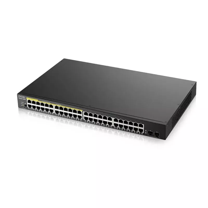 Zyxel GS1900-48HPv2 Pārvaldāms L2 Gigabitu Ethernet (10/100/1000) Power over Ethernet (PoE) Melns