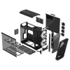 PC torņa korpuss Fractal Design Torrent Tower Black — atbalsta ATX/EATX/ITX, 2x180mm priekšējie ventilatori, 2x3.5 collu sloti, 4x2.5 collu sloti, rūdīts stikls