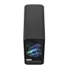 PC torņa korpuss Fractal Design Torrent Tower Black — atbalsta ATX/EATX/ITX, 2x180mm priekšējie ventilatori, 2x3.5 collu sloti, 4x2.5 collu sloti, rūdīts stikls