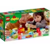 LEGO DUPLO ciparu vilciens 10954 – agrīnās mācīšanās vilciens ar numurētiem vagoniem skaitīšanai un šķirošanai