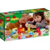 LEGO DUPLO ciparu vilciens 10954 – agrīnās mācīšanās vilciens ar numurētiem vagoniem skaitīšanai un šķirošanai