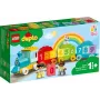 LEGO DUPLO ciparu vilciens 10954 – agrīnās mācīšanās vilciens ar numurētiem vagoniem skaitīšanai un šķirošanai