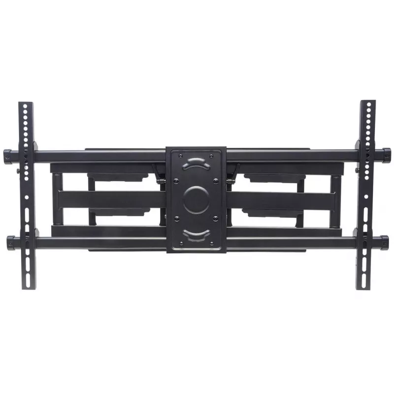Manhattan sienas stiprinājums televizoriem un monitoriem (pilna kustība), ekrāniem no 37 collām līdz 75 collām, VESA saderība: visi no 200x200 mm līdz 800x400 mm - pārbaudiet četru montāžas caurumu izmērus ekrāna aizmugurē, lai pārliecinātos, ka tas der, maks. 75 kg, melns, kronšteins, mūža garantija