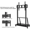 Pārnēsājams plakanā paneļa grīdas statīvs TECHLY Signage Display Mount ICA-TR30 — 55 līdz 100 collu ekrāniem, VESA 1200x600, maks. slodze 150 kg, riteņi, melns