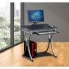 Techly Compact Desk for PC with Removable Tray, Melns Graphite ICA-TB 328BK