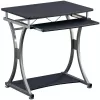 Techly Compact Desk for PC with Removable Tray, Melns Graphite ICA-TB 328BK