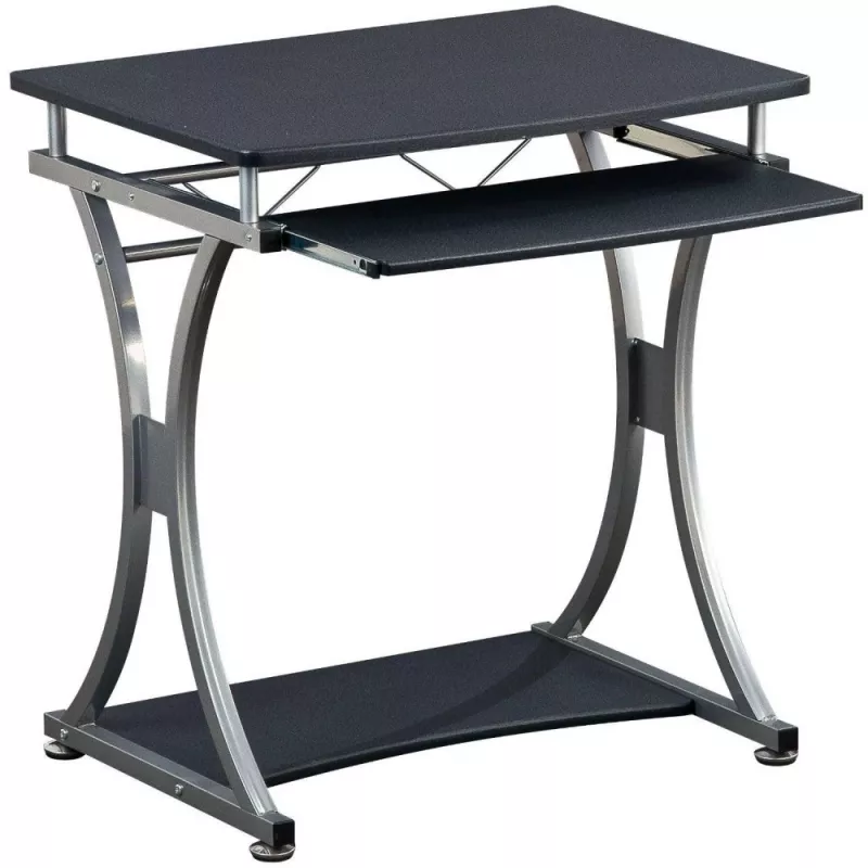 Techly Compact Desk for PC with Removable Tray, Melns Graphite ICA-TB 328BK