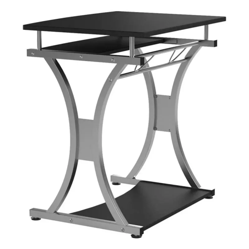 Techly Compact Desk for PC with Removable Tray, Melns Graphite ICA-TB 328BK