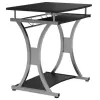 Techly Compact Desk for PC with Removable Tray, Melns Graphite ICA-TB 328BK