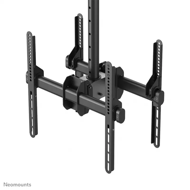 Neomounts NM-C440DBLACK Divu monitoru/TV griestu stiprinājums 32-60 collas - h 56-91 cm